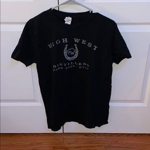 Black high west t shirt
